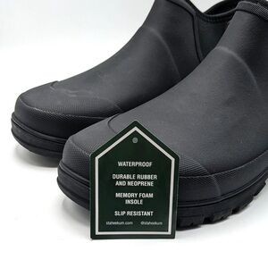 Staheekum Black Waterproof Men's Rain Boots